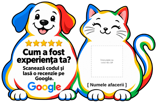 Cartonaș pentru recenzii: Pet shop