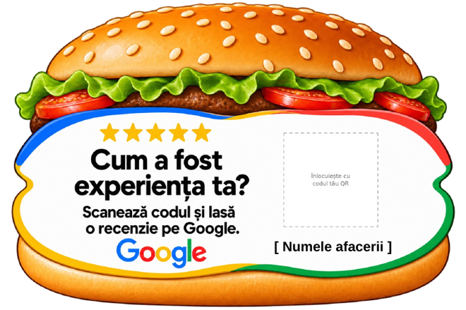 Cartonaș pentru recenzii: Fast-food