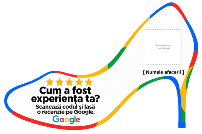 Cartonaș pentru recenzii: Magazin de încălțăminte
